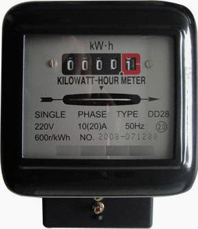 Tek fazlı elektrik sayaçları için bağlantı şeması