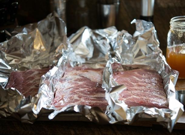 fırında folyo domuz pişmiş Nasıl lezzetli: adım Tarife göre bir adım
