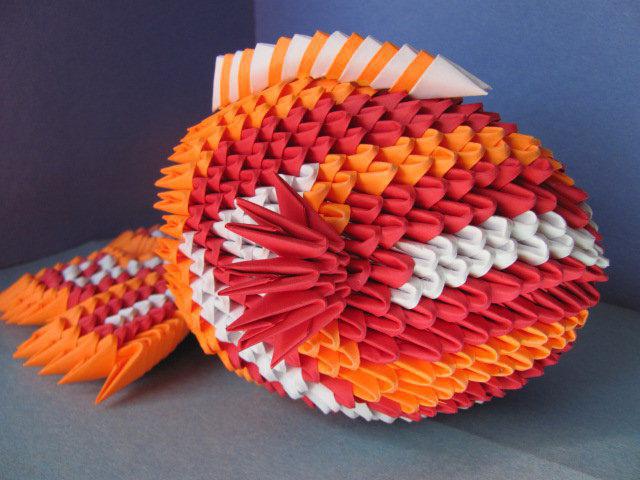 Modüler origami balık. Şema 