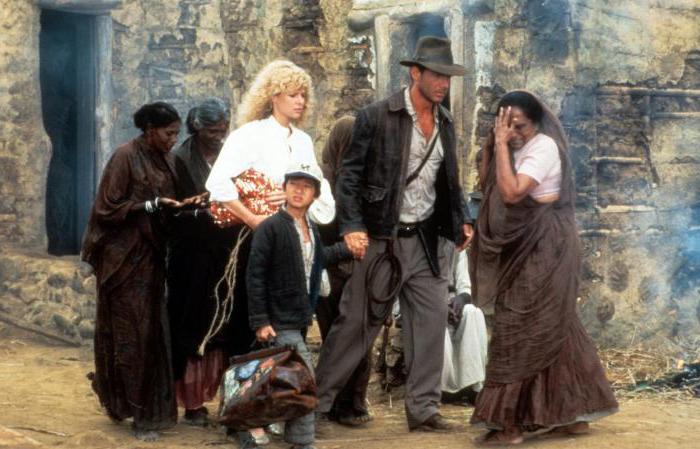 Indiana Jones ve Doom Tapınağı: aktörler ve arsa