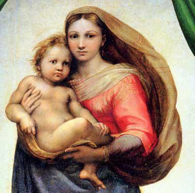 sistine Madonna resimleri