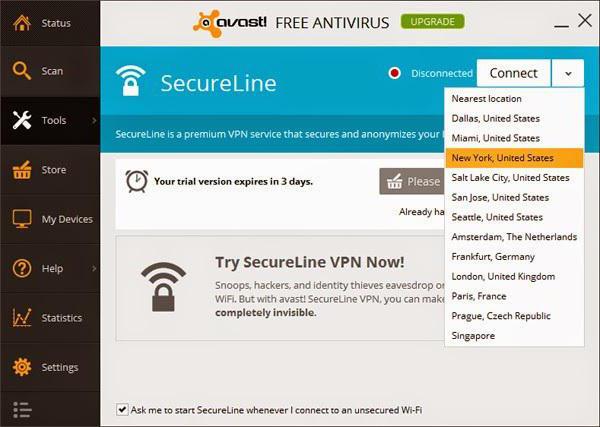 Avast SecureLine - nedir bu? Genel Bakış