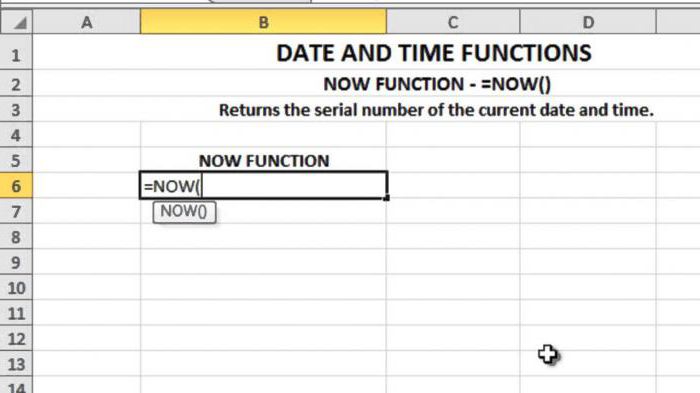 Tarih güncel. Excel'de geçerli tarih ve saat nasıl alınır