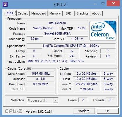 intel celeron çift çekirdekli j1800 