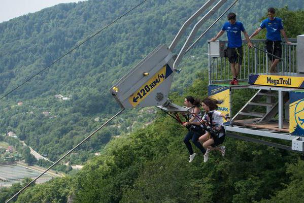 Extreme Park, Sochi: açıklama, özellikler, hizmetler ve yorumlar